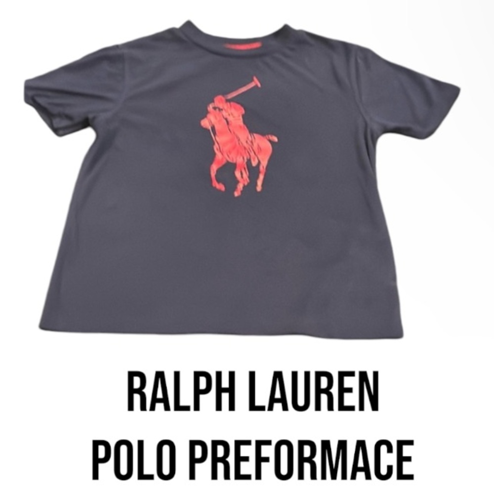 Authentic Ralph Lauren Polo Performance signature tee shirt  Sz 8 boys
